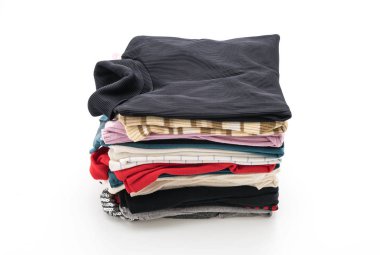 giyim üzerine beyaz yığınları 