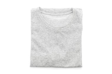 gömlek. beyaz üzerine katlanmış t-shirt 