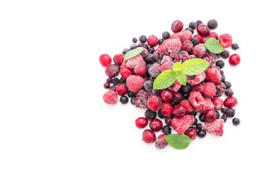 dondurulmuş karışık berry