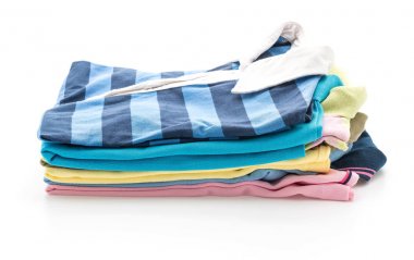 giyim üzerine beyaz yığınları 