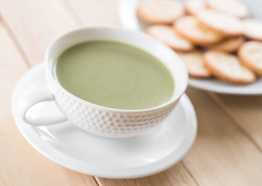 hot matcha latte