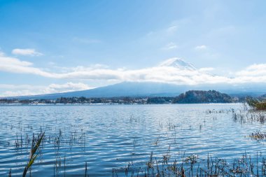 Dağ Fuji San Kawaguchiko Gölü.