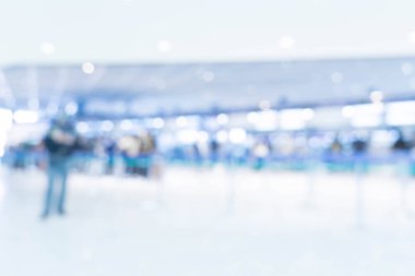 Havaalanında soyut bulanıklık 