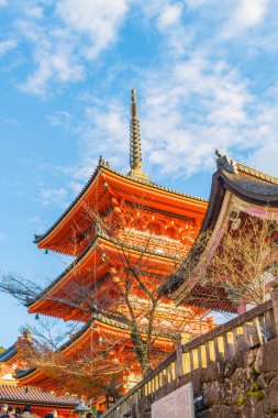 Kiyomizu-dera Tapınağı güzel mimari Kyoto,.