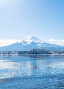 Dağ Fuji San Kawaguchiko Gölü.