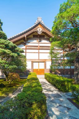 Gümüş Pavilion Ginkakuji Tapınağı'nda güzel mimari