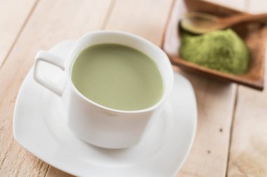 hot matcha latte