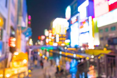 kalabalık insanlar Osaka street Market bulanıklık 