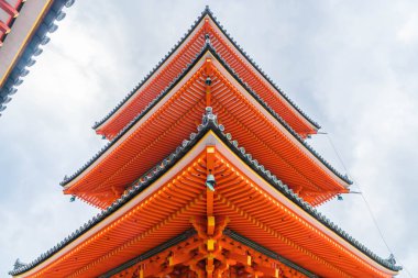 Kiyomizu-dera Tapınağı güzel mimari Kyoto,.