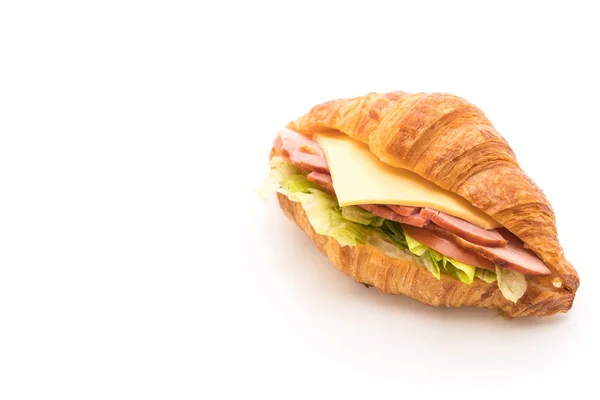 Prosciutto cotto al croissant — Foto Stock