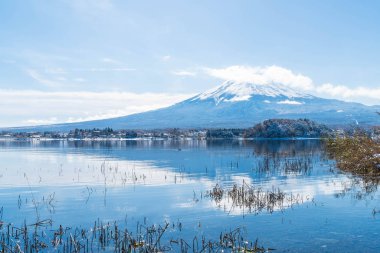 Dağ Fuji San Kawaguchiko Gölü.
