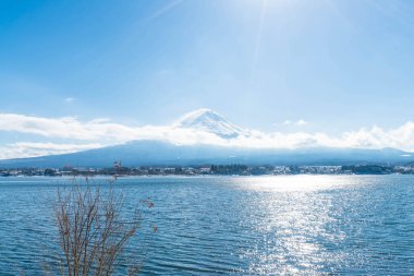 Dağ Fuji San Kawaguchiko Gölü.