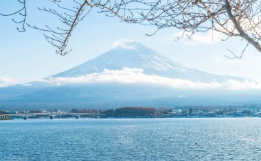 Dağ Fuji San Kawaguchiko Gölü.