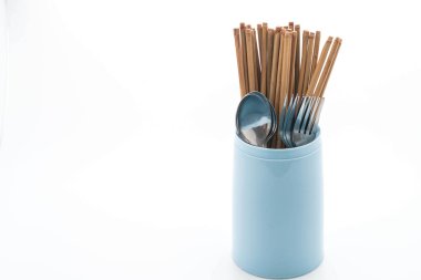 Çatal tutucu chopsticks, kaşık ve çatal