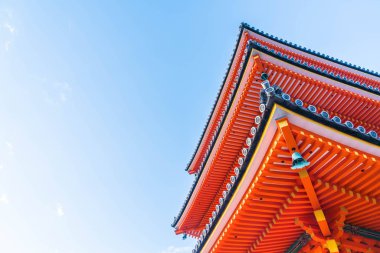 Kiyomizu-dera Tapınağı güzel mimari Kyoto,.