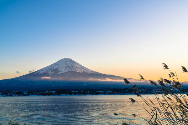 Mountain Fuji San at  Kawaguchiko Lake.