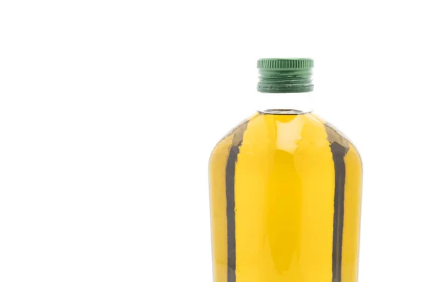 Оливковое масло бутылки изолированы на белом — стоковое фото