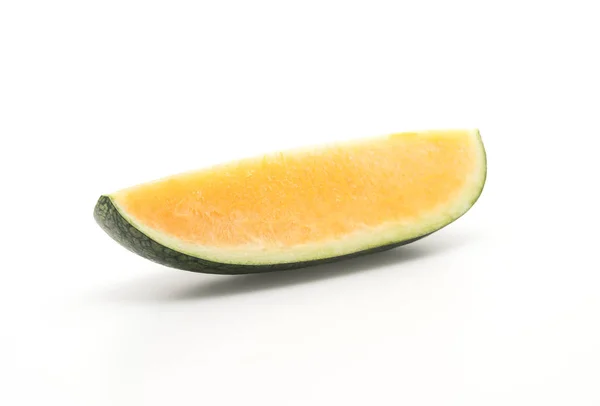 Melon d'eau jaune frais sur blanc — Photo