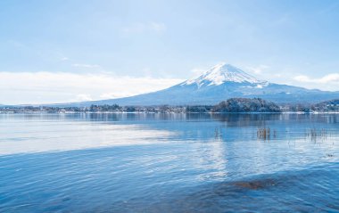 Dağ Fuji San Kawaguchiko Gölü.