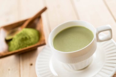 hot matcha latte