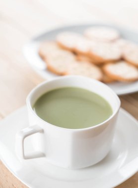 hot matcha latte