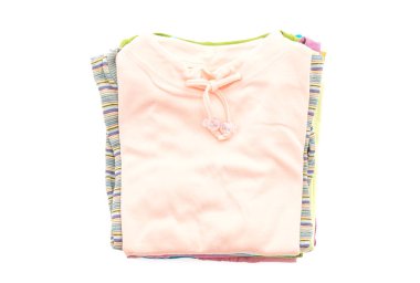 giyim üzerine beyaz yığınları 