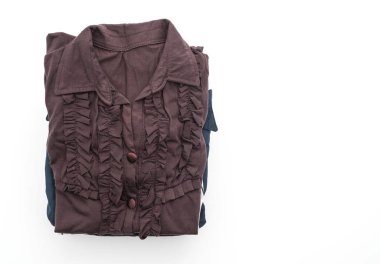 giyim üzerine beyaz yığınları 