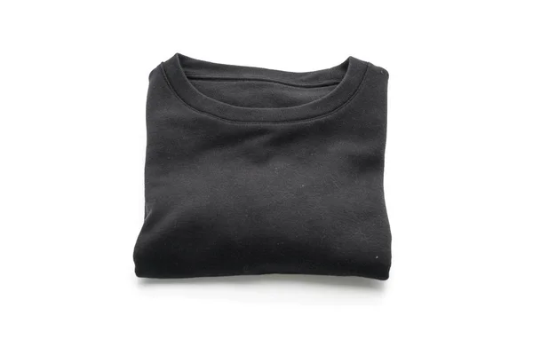Suéter negro pliegue en blanco —  Fotos de Stock