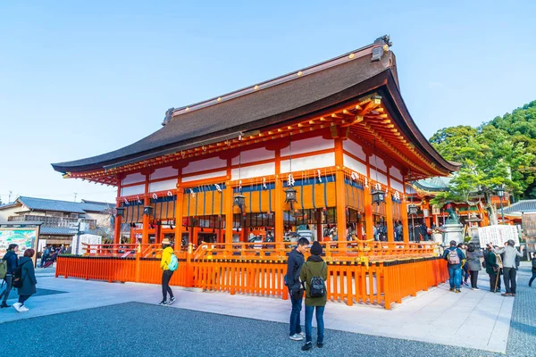 Fushimi Inari schrijn, Japan - 23 november 2016: is een belangrijke Shin — Stockfoto