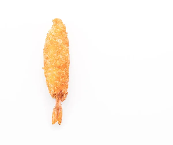 Batter-fried prawns on white — Stock Photo, Image