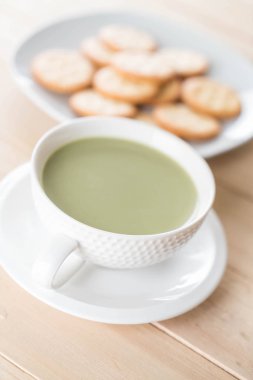 hot matcha latte