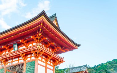 Kiyomizu-dera Tapınağı güzel mimari Kyoto,.