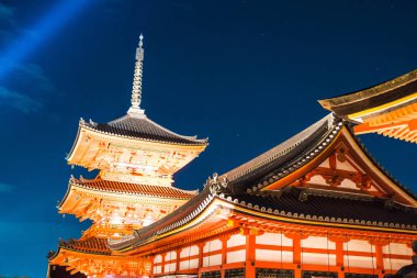 Kiyomizu-dera Tapınağı güzel mimari Kyoto.