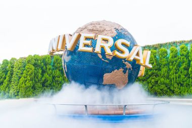 Osaka, Japonya - 21 Kasım 2016: temel tema park konumlar