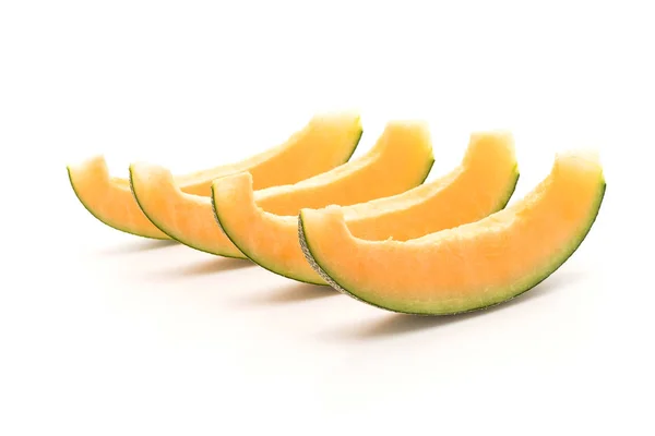 Cantaloupe Melone auf weiß — Stockfoto