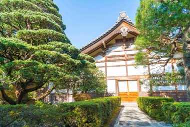 Gümüş Pavilion Ginkakuji Tapınağı'nda güzel mimari