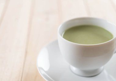 hot matcha latte