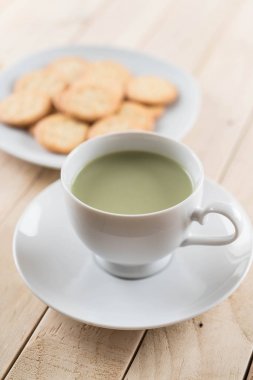 hot matcha latte