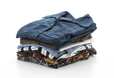 giyim üzerine beyaz yığınları 