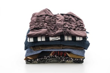 giyim üzerine beyaz yığınları 