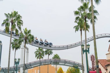 Osaka, Japonya - 21 Kasım 2016: temel tema park konumlar 