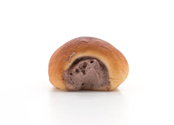 Rolo de pão com creme — Fotografia de Stock