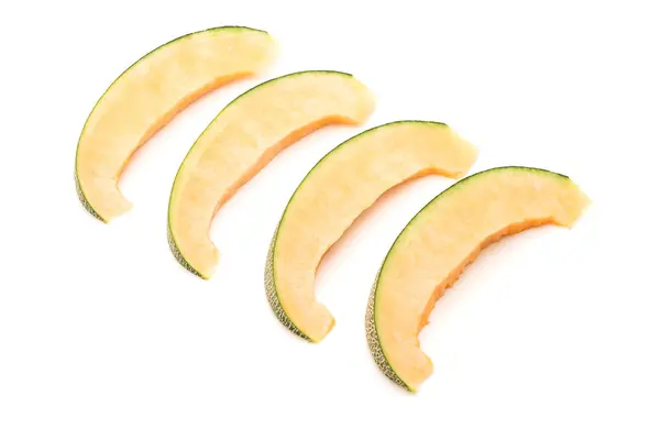 Meloun meloun na bílém pozadí — Stock fotografie