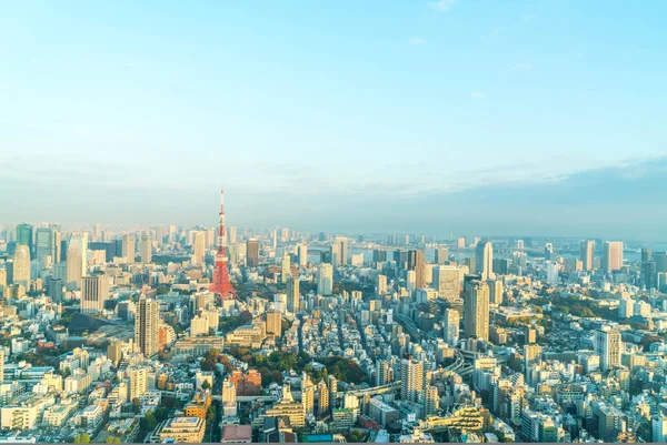 Tokyo şehir manzarası ile Tokyo Tower