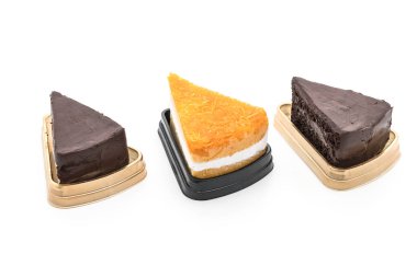 Altın konu pasta ve çikolata kek