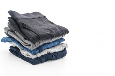 Beyaz arka plan üzerinde erkek iç giyim