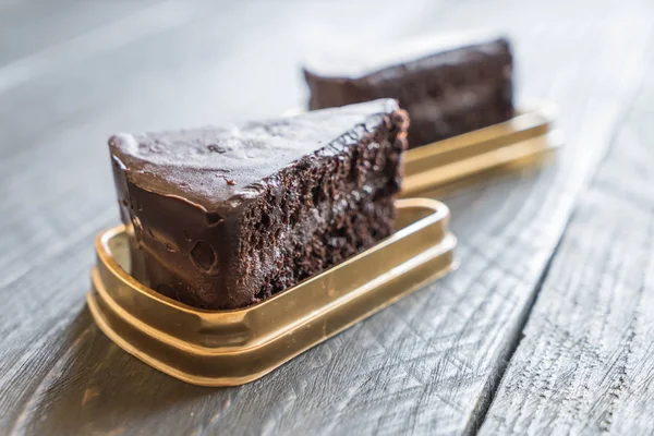 Μαλακό κέικ σοκολάτας — Φωτογραφία Αρχείου