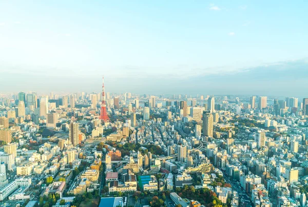 Tokyo şehir manzarası ile Tokyo Tower