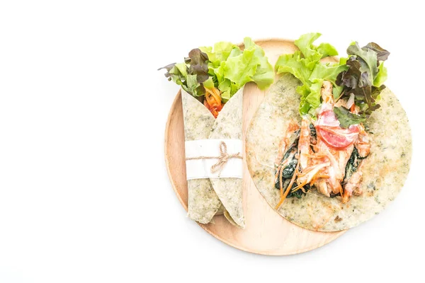 tavuk ve ıspanak salatası rulo sarma