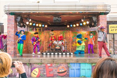 Osaka, Japonya - 21 Kasım 2016: temel tema park konumlar 